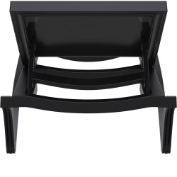 Chaise longue Pacific noir