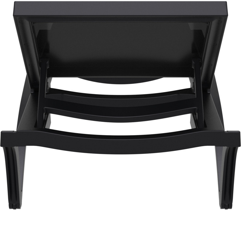 Chaise longue Pacific noir