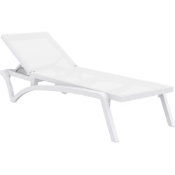 Chaise longue Pacific blanc