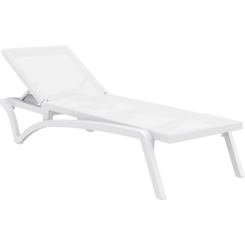 Chaise longue Pacific blanc