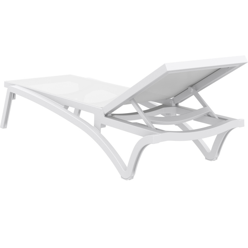 Chaise longue Pacific blanc