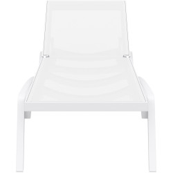 Chaise longue Pacific blanc