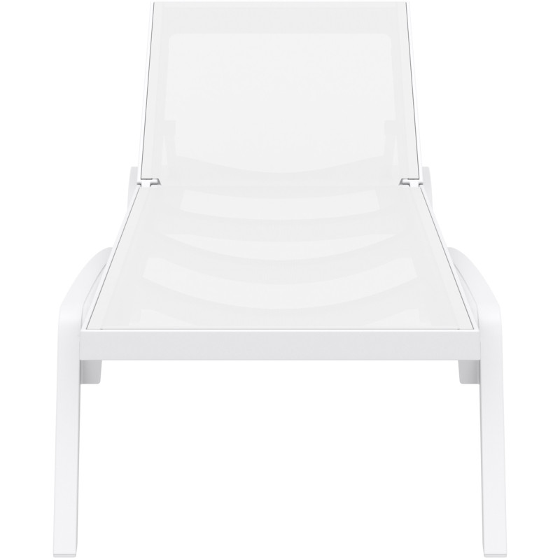 Chaise longue Pacific blanc