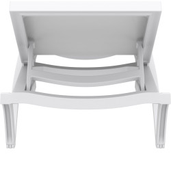 Chaise longue Pacific blanc