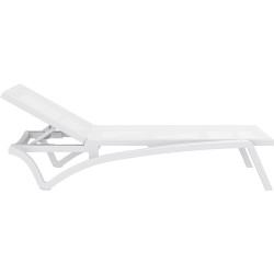 Chaise longue Pacific blanc