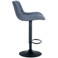Tabouret de bar en tissu Tover bleu