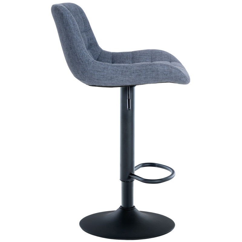 Tabouret de bar en tissu Tover bleu