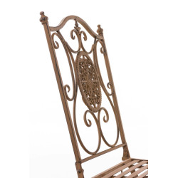 Groupe de Chaises Aldeano brun antique