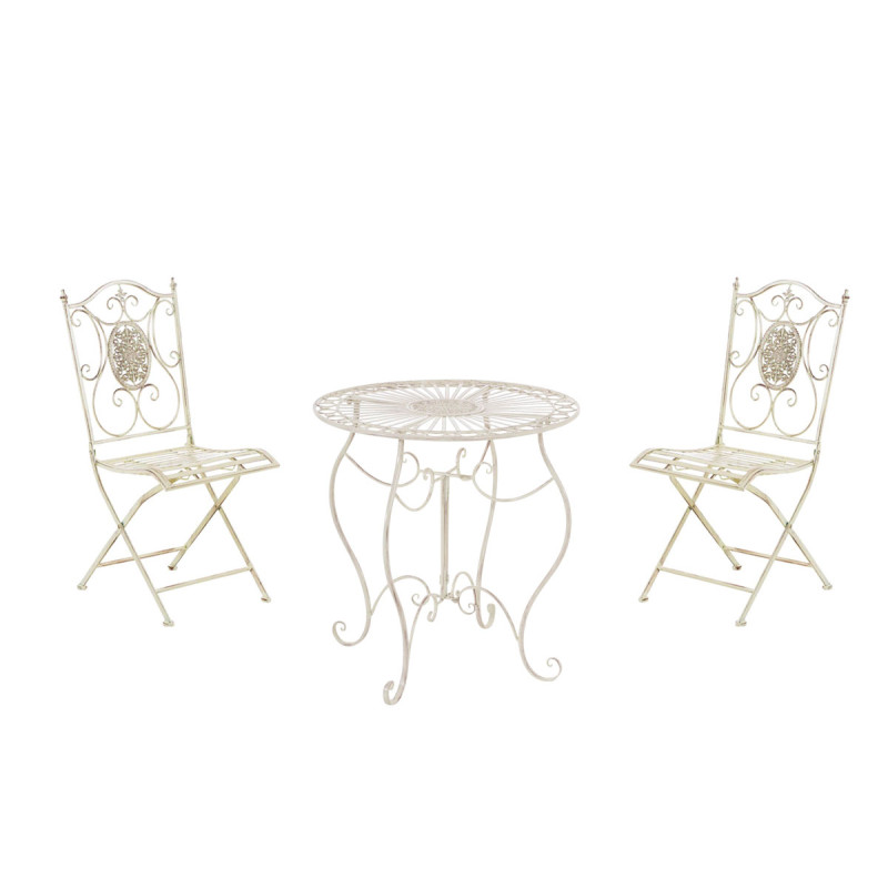 Ensemble de si?ges Aldeano, cr?me antique