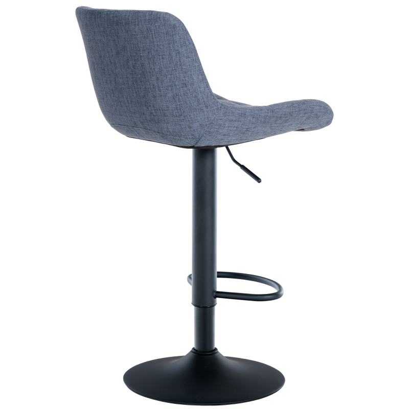 Tabouret de bar en tissu Tover bleu