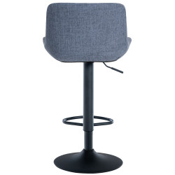 Tabouret de bar en tissu Tover bleu