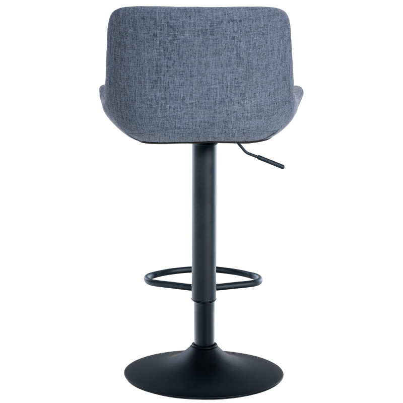 Tabouret de bar en tissu Tover bleu