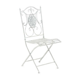 Groupe de Chaises Aldeano blanc antique