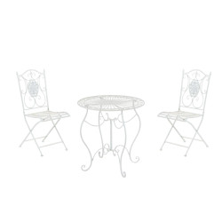 Groupe de Chaises Aldeano blanc
