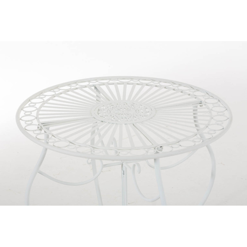 Conjunto de Mesa & 2 Sillas Plegables Aldeano Blanco