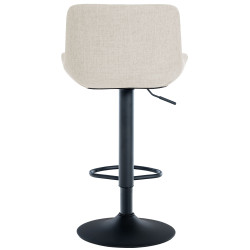 Tabouret de bar en tissu Tover crème
