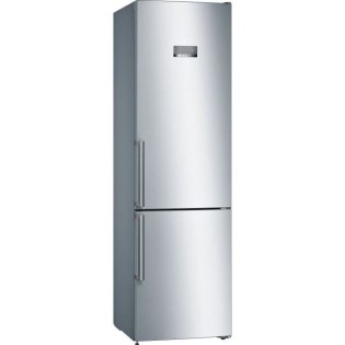 Réfrigérateur combiné pose-libre BOSCH - SER4 - Inox look - Vol.total: 368l - réfrigérateur: 279l - congélateur: 89l - L 66cm - 