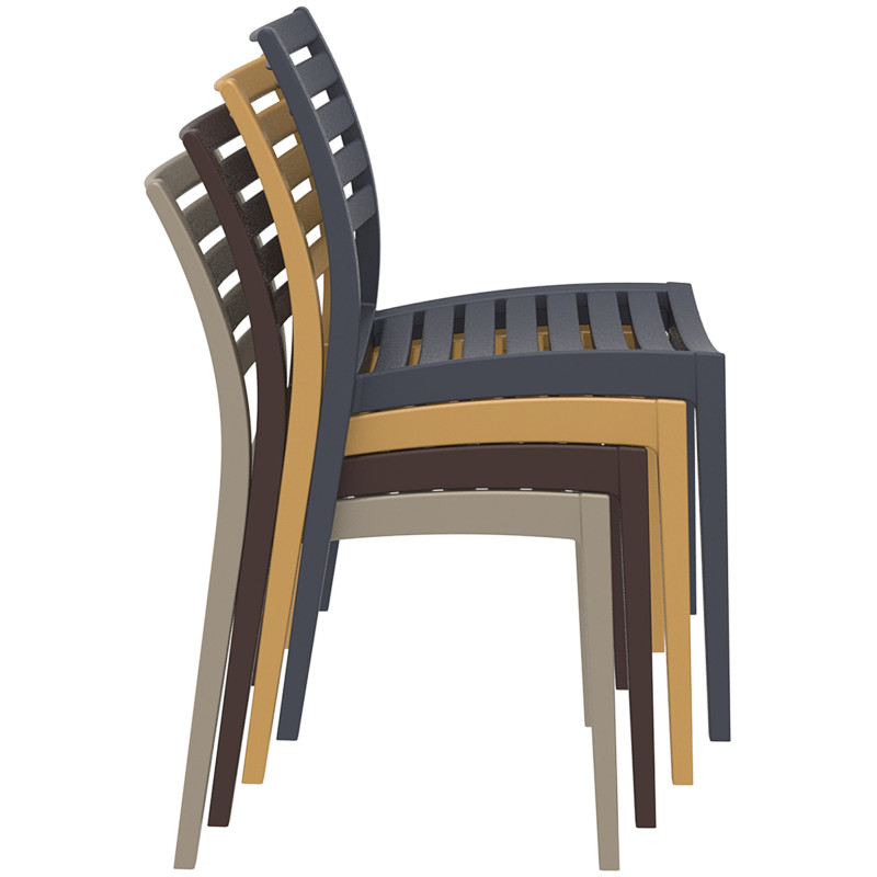 Chaise Ares gris foncé