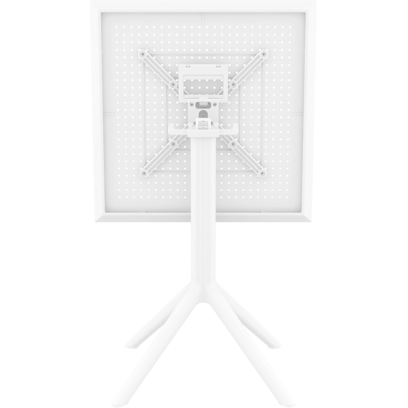 Table pliante Sky, carr?e, blanche