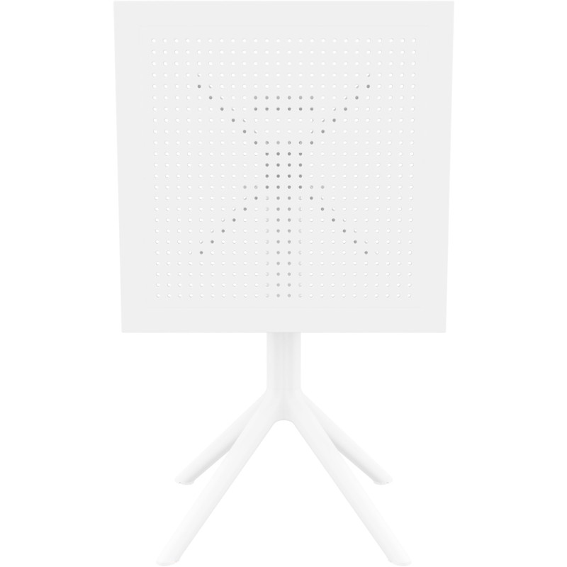 Table pliante Sky, carr?e, blanche