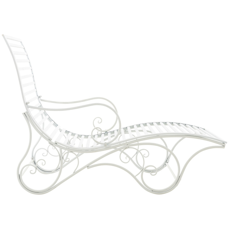 Chaise longue de jardin Amiens blanc