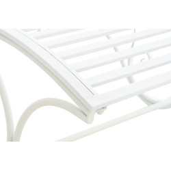 Chaise longue de jardin Amiens blanc