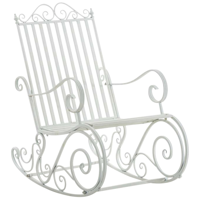 Ensemble de 2 fauteuils à bascule Smilla blanc