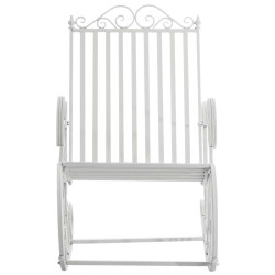 Ensemble de 2 fauteuils à bascule Smilla blanc