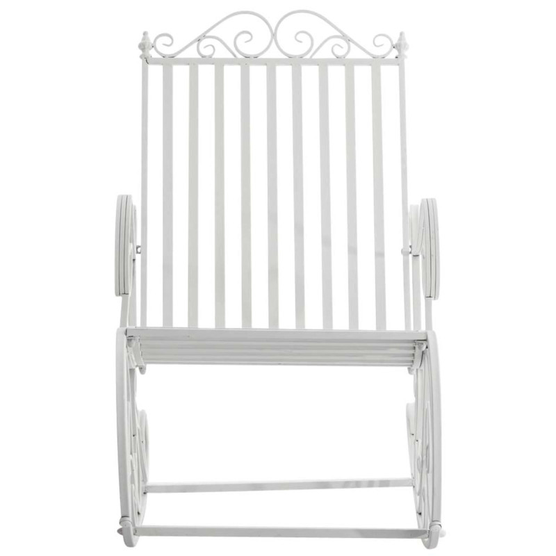 Ensemble de 2 fauteuils à bascule Smilla blanc