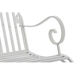 Set de 2 Mecedoras de hierro Smilla Blanco