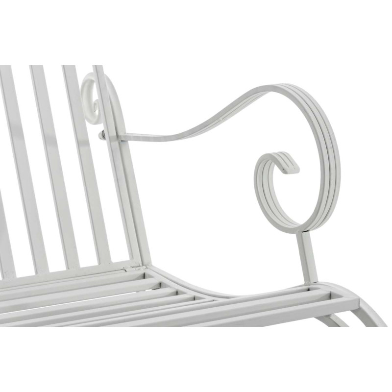 Set de 2 Mecedoras de hierro Smilla Blanco