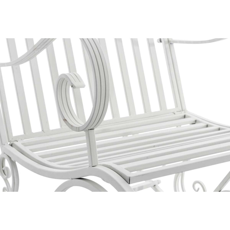 Ensemble de 2 fauteuils à bascule Smilla blanc