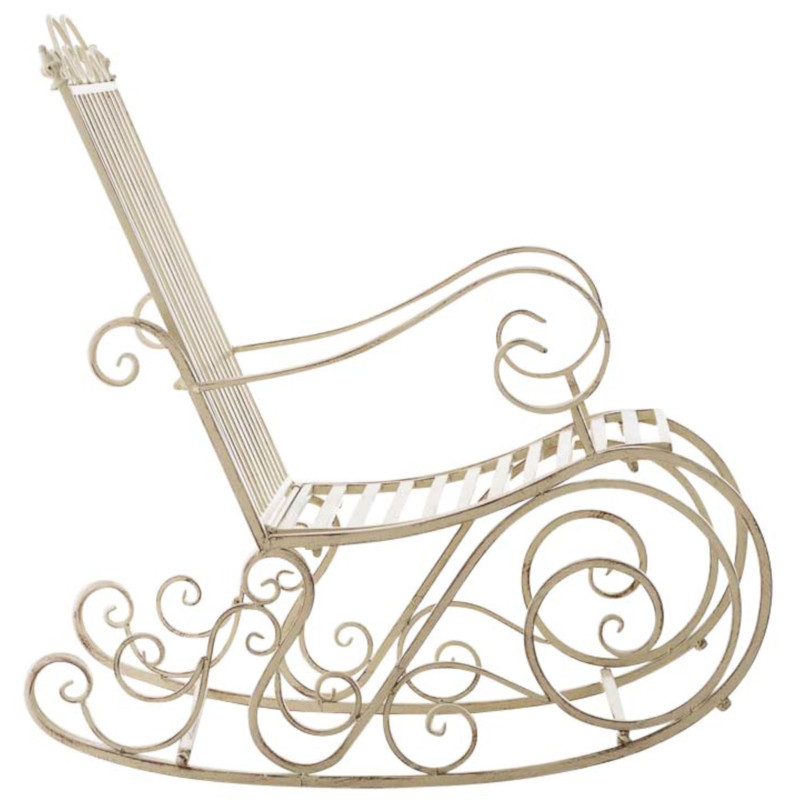 Ensemble de 2 fauteuils à bascule Smilla crème antique