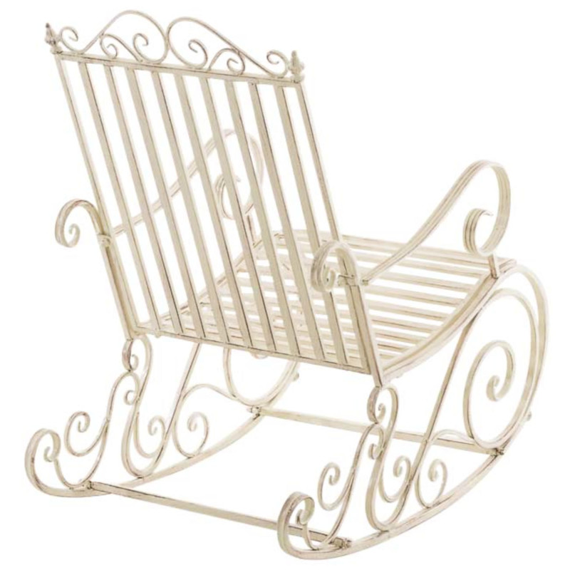 Ensemble de 2 fauteuils à bascule Smilla crème antique