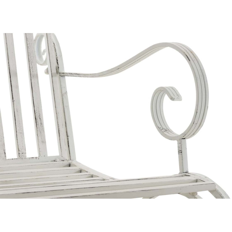 Ensemble de 2 fauteuils ? bascule Smilla, blanc antique