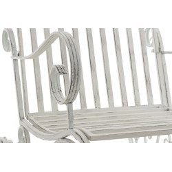 Ensemble de 2 fauteuils à bascule Smilla blanc antique