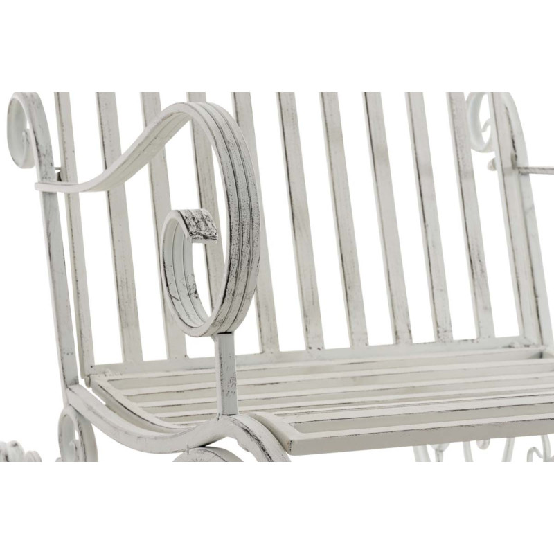 Ensemble de 2 fauteuils à bascule Smilla blanc antique