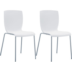 Ensemble de 2 chaises MIO blanc