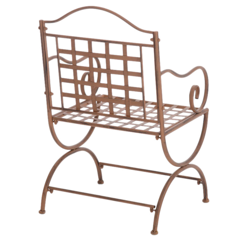 Juego De 4 Sillas Para Terraza Lotta Marrón antiguo