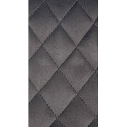 Tabouret de bar en velours Minosa gris foncé