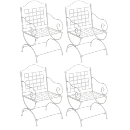 Ensemble de 4 chaises Lotta blanc antique