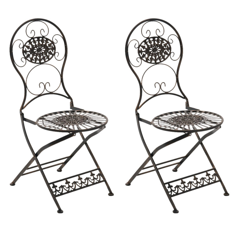 Ensemble de 2 chaises Mani bronze