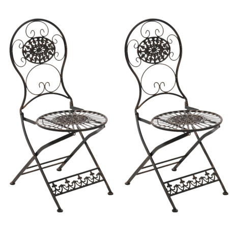 Ensemble de 2 chaises Mani bronze