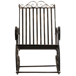 Ensemble de 2 fauteuils à bascule Smilla bronze