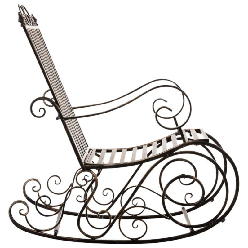 Set de 2 Mecedoras de hierro Smilla Bronce