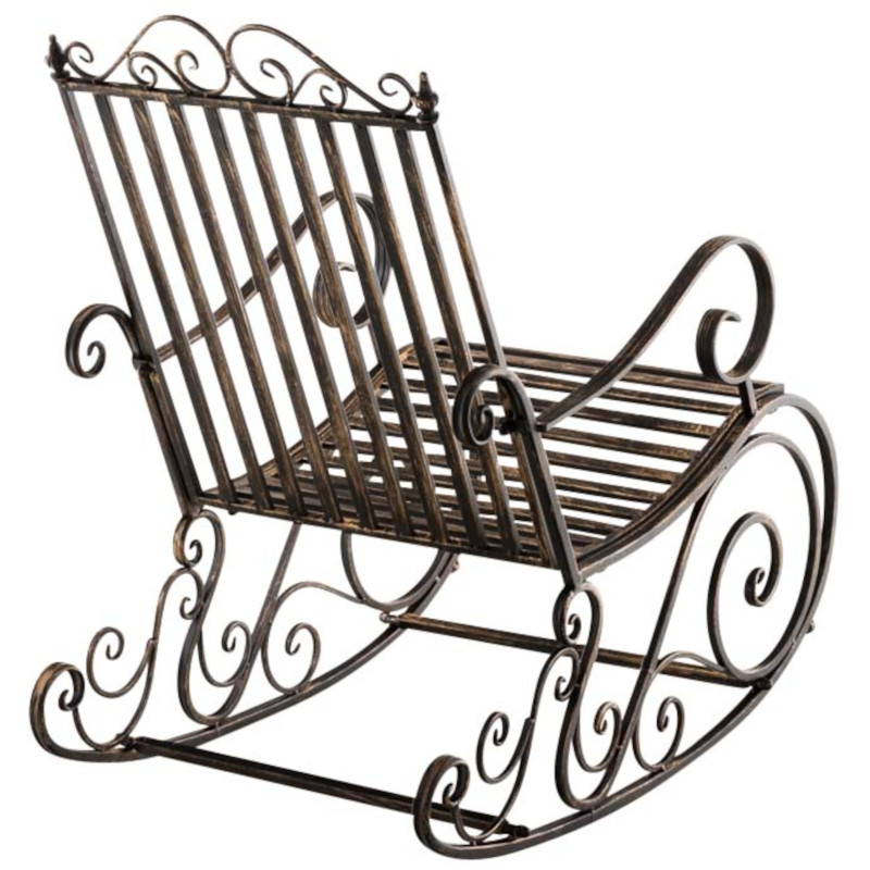 Ensemble de 2 fauteuils à bascule Smilla bronze