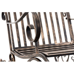 Ensemble de 2 fauteuils à bascule Smilla bronze