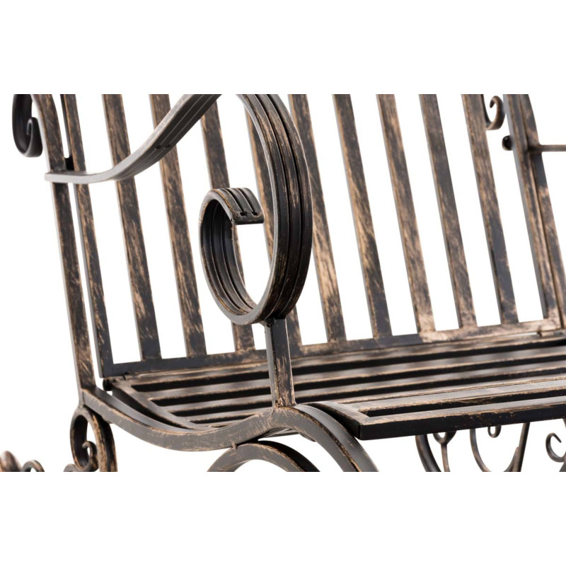 Set de 2 Mecedoras de hierro Smilla Bronce
