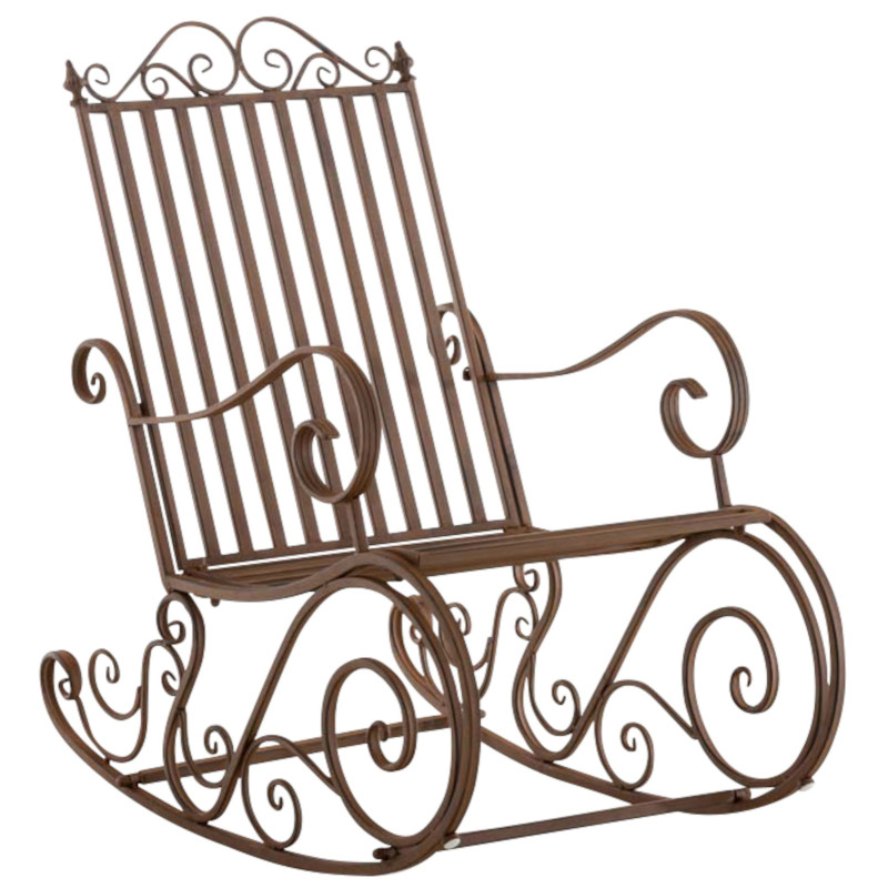Set de 2 Mecedoras de hierro Smilla Marrón