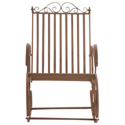 Ensemble de 2 fauteuils à bascule Smilla brun